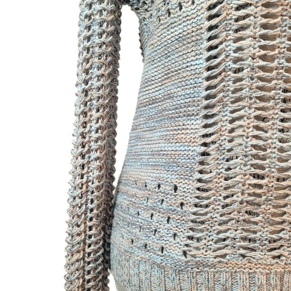 Hem & Thread Open Knit Multi-Colored Sweater - Picture 11 of 11